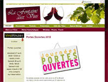 Tablet Screenshot of la-fontaine-aux-vins.com